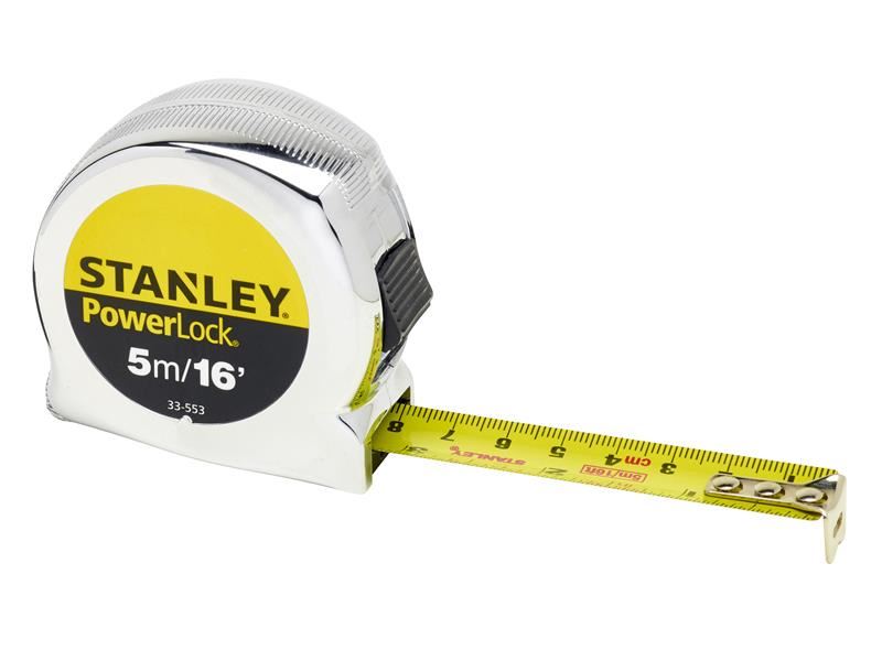 STANLEY PowerLock 클래식 포켓 줄자 5m/16ft, 19mm