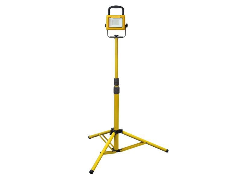 Faithfull Power Plus Foco LED de Trípodo para Obra, 35W, 240V