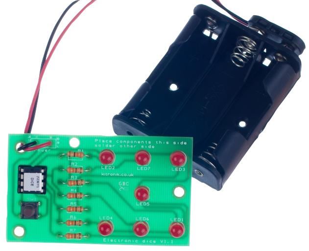 KITRONIK Electronic Dice Project Kit with LEDs & Microcontroller