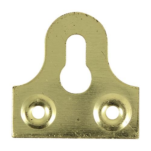 Timco Placas de Espelho Ranhuradas, Latão Eletrolítico, 38mm, Pacote de 4