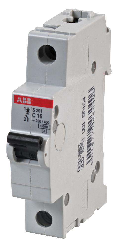 ABB Disjuntor MCB Monopolar 16A Tipo C 277V