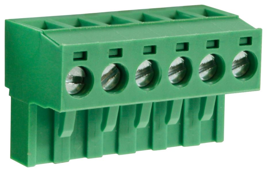 CAMDENBOSS Bloc Teirminéal Plugáilte 5mm, 6-phol, 15A