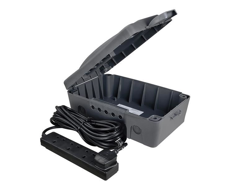Masterplug - Κιβώτιο Αδιάβροχο IP54 με Επέκταση 10m 4-Way