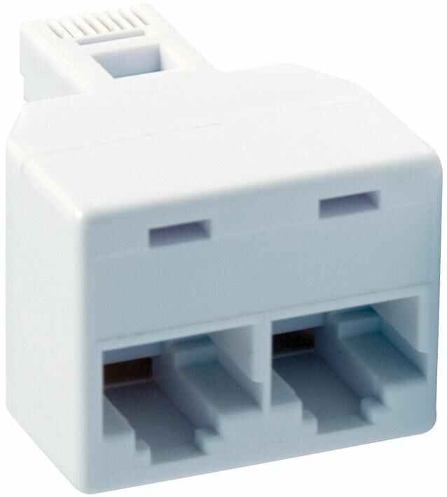 Titan Adaptador Doble RJ45 para Teléfono, 8 hilos