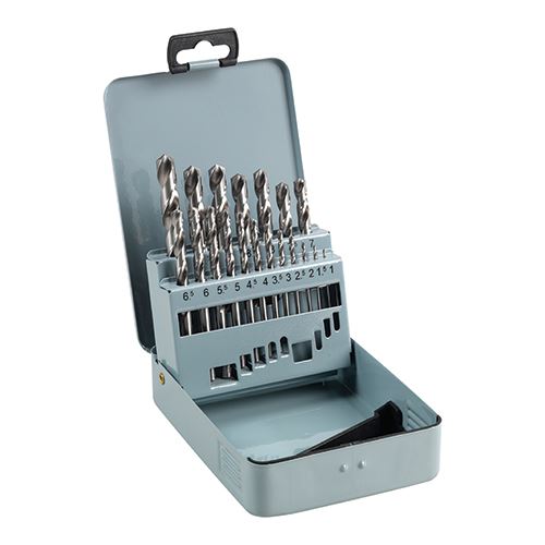 Timco HSS Ground Jobber Drill Set, 19-Piece