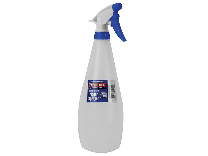 Faithfull Hand Held Trigger Spray Bottle, 1 Litre