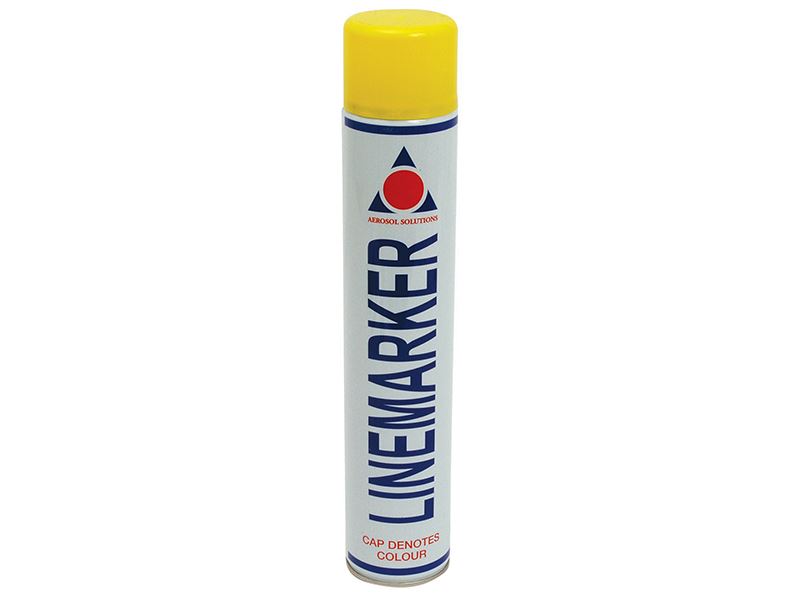 Aerosol 0900 Line Marking Spray Paint, Yellow, 750ml