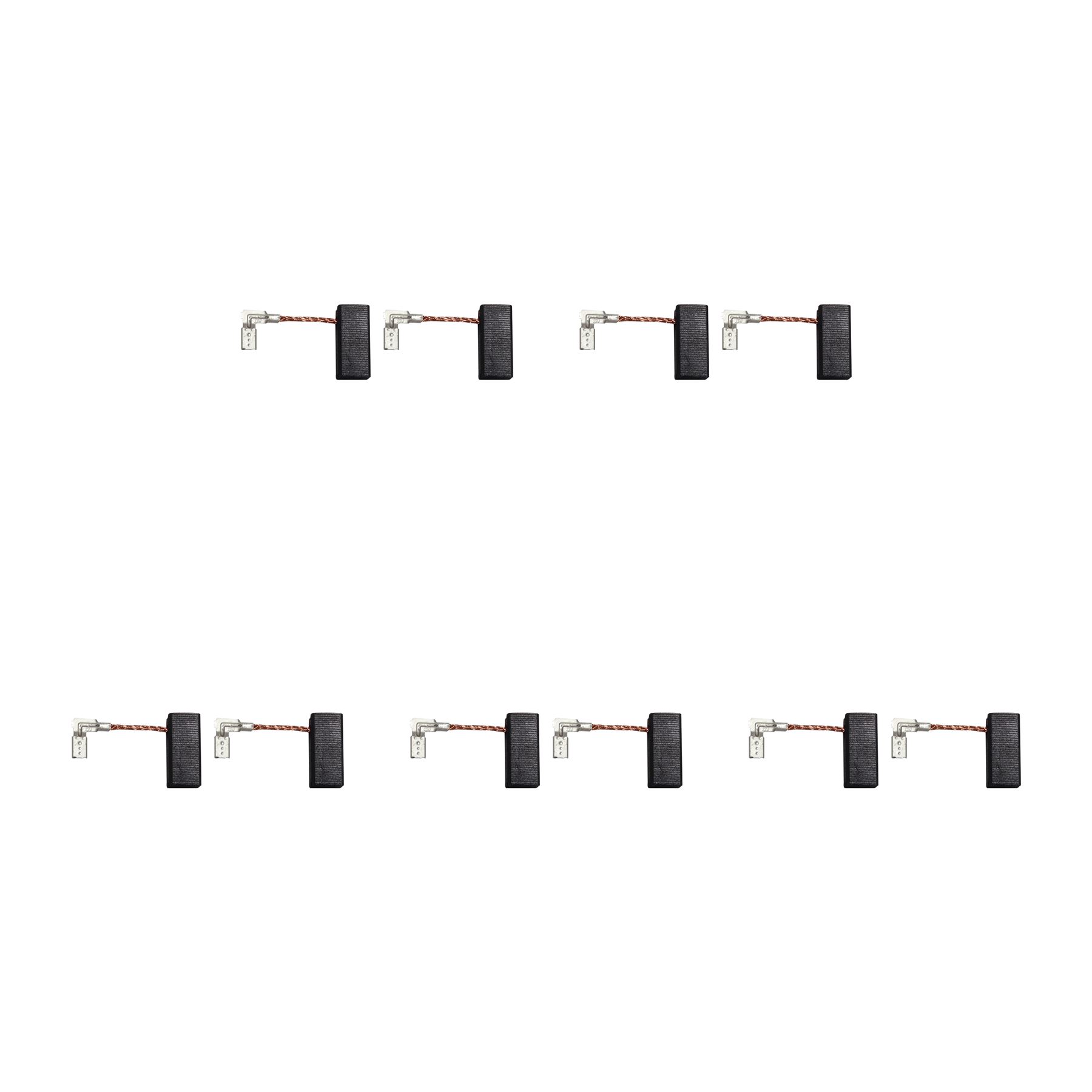 CarbonBr 5 Sets Koolstofborstels voor Bosch Pneumatisch (6x8x18mm)