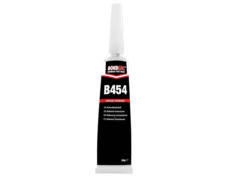 Bondloc B454 Thixotropic Non-Drip Cyanoacrylate Adhesive, 20g