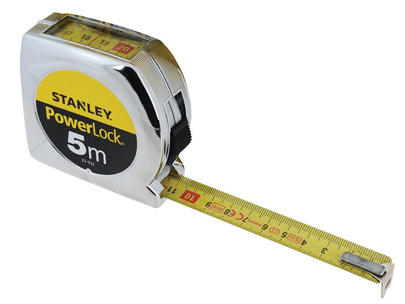 STANLEY PowerLock Top Reader Tape 5m x 19mm