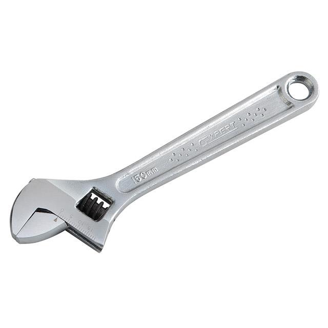 Clé à molette réglable Expert 150mm (6 pouces), acier chrome vanadium