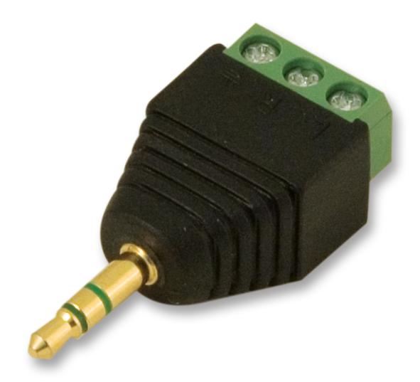 CLB 3.5mm Jack to Terminal Block Adaptor, Gold-Plated