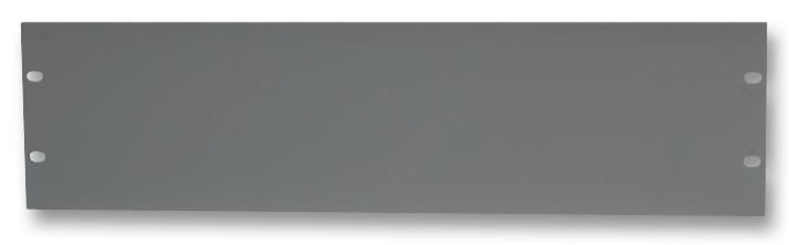 PENN ELCOM Grey 19” Blank Rack Panel, Steel, 3U