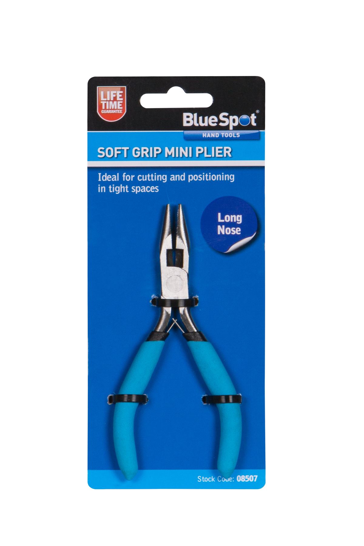 Blue Spot Soft Grip Mini Long Nose Pliers