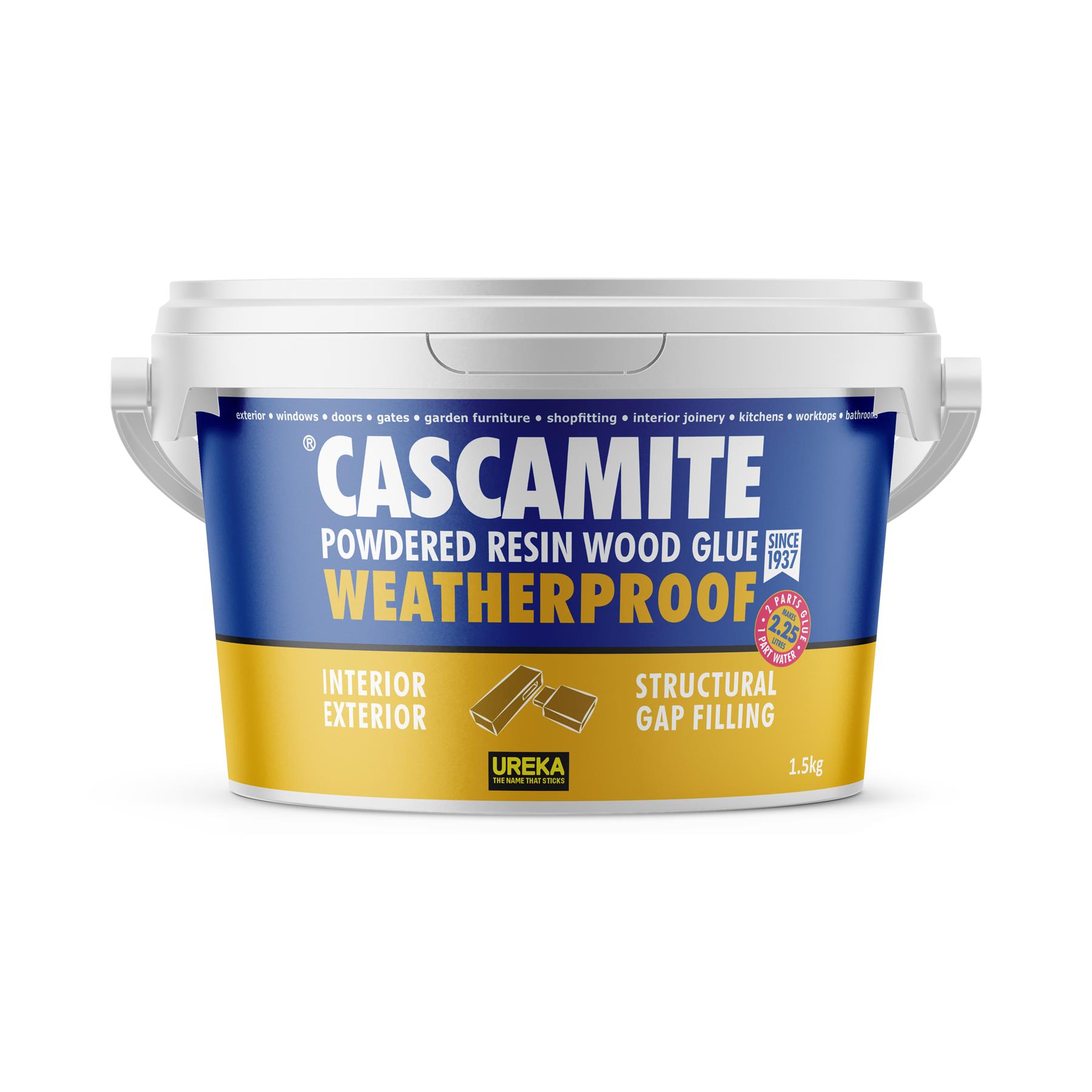Cascamite Structural Wood Adhesive, 1.5kg Tub, Weatherproof