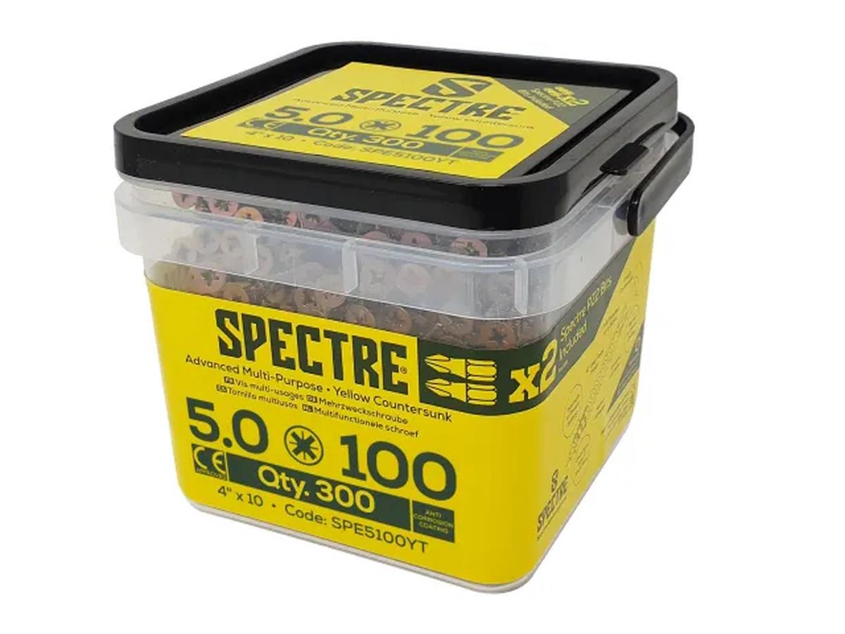 ForgeFix Spectre™ Skru Kayu PZ CSK ZYP 5.0 x 100mm (300 biji)