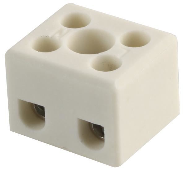 HYLEC Κεραμικός Ακροδέκτης, 2 Θέσεων, 32A, 450V, Υψηλή Θερμοκρασία