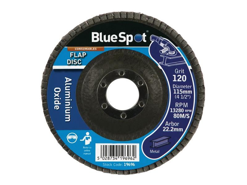Blue Spot Tools Δίσκος Γυαλίσματος 115mm, 120 Grit