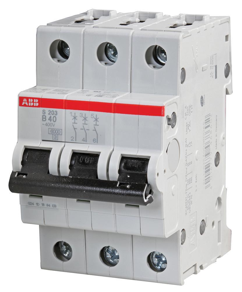 ABB S200 40A 3極タイプB 配線用遮断器