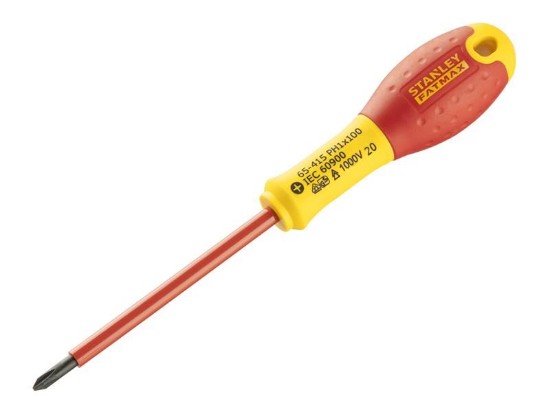 STANLEY FatMax® VDE Geïsoleerde Schroevendraaier PH1 x 100mm