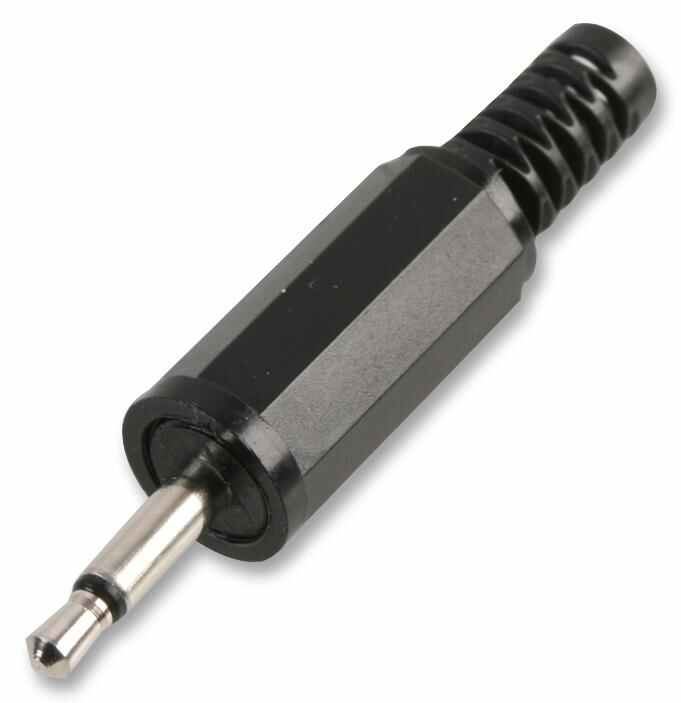 PRO SIGNAL 2.5mm Mono Plug with Strain Relief - 5 Pack