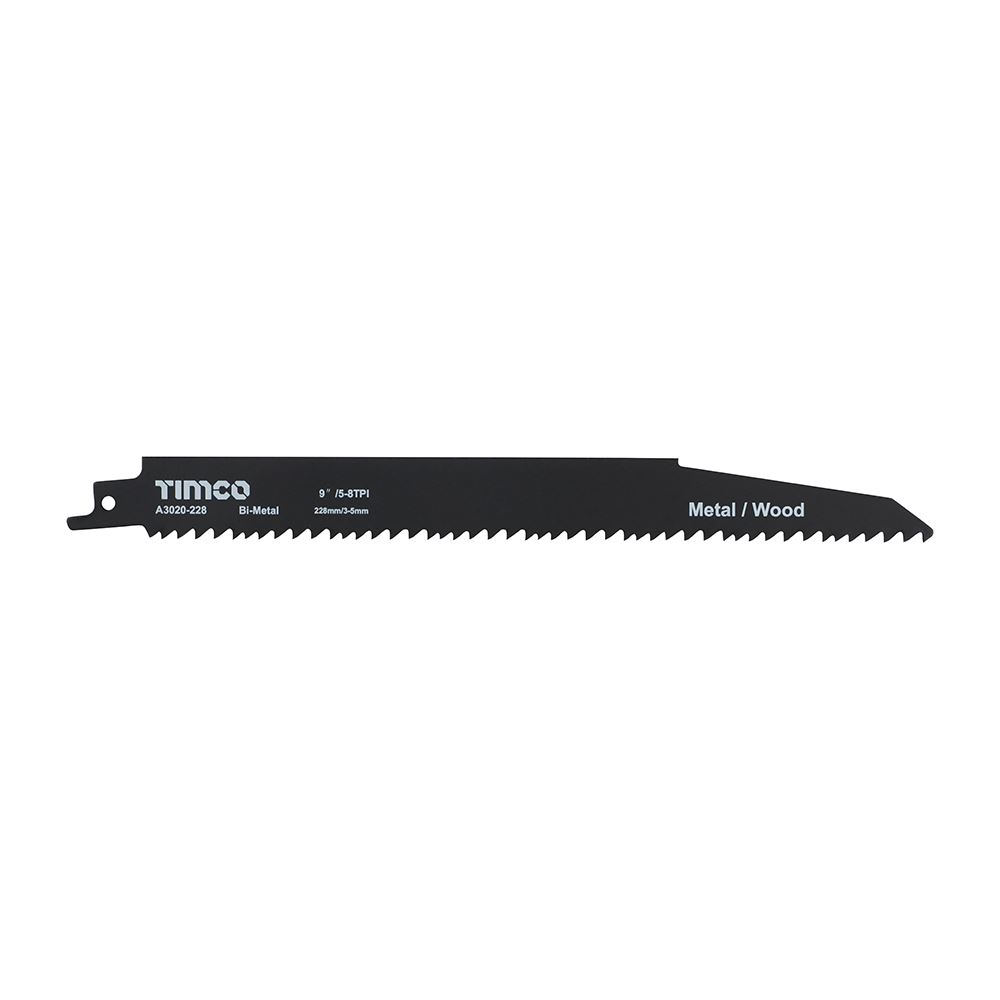 Timco Bi-Metal Reciprocating Saw Blades for Wood with Nails, 5-Pack