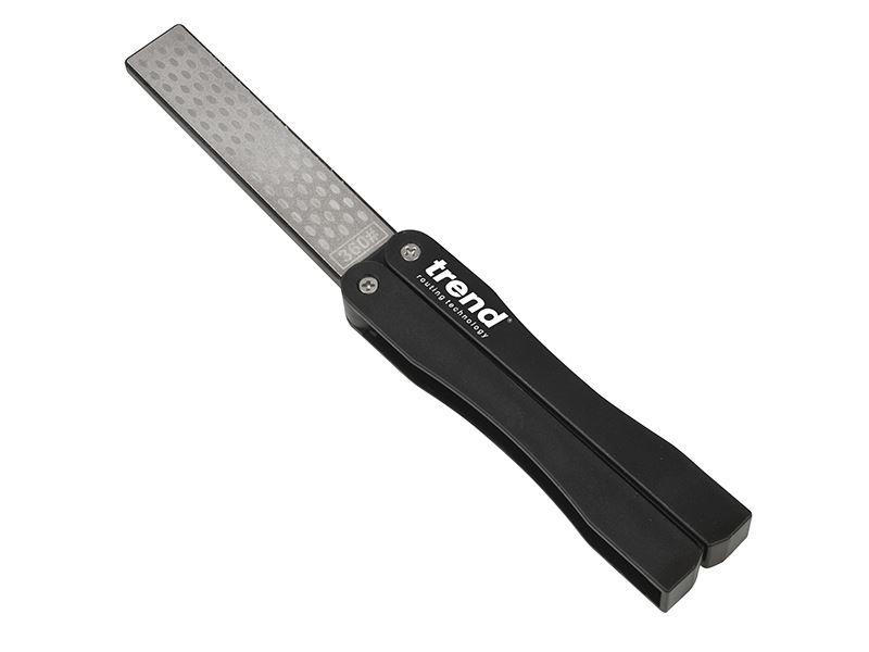 Trend Pedra de Afiar Diamantada Dobrável CraftPro, 4 Polegadas, Dupla Granulada