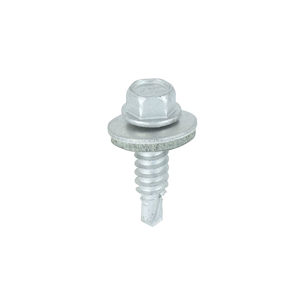 Timco メタルコンストラクションステッチングスクリュー 六角頭 EPDMワッシャー付き 6.3x22mm