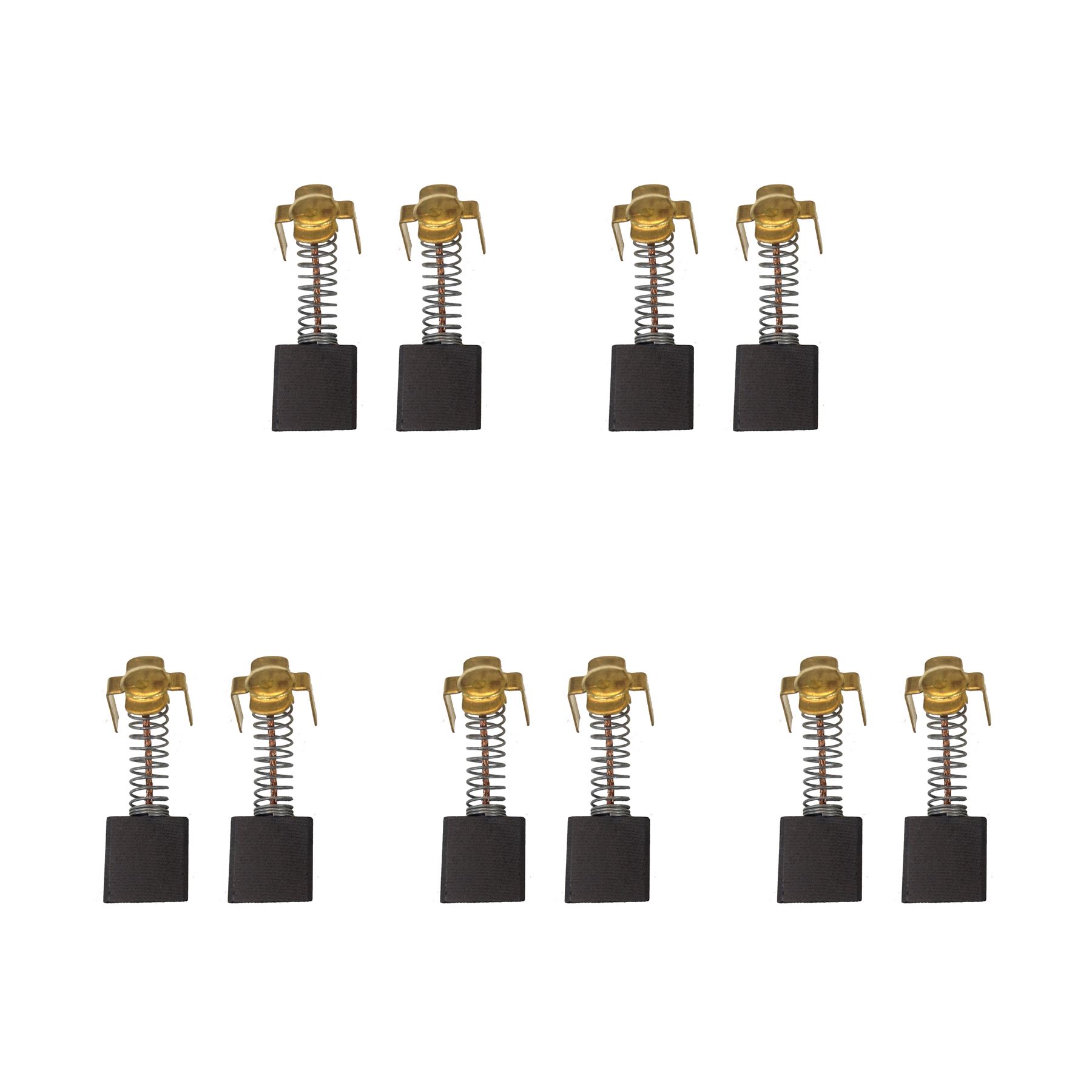 5 Sets (10 Pcs) Carbon Brushes for Makita CB204 Hammer-Grinder