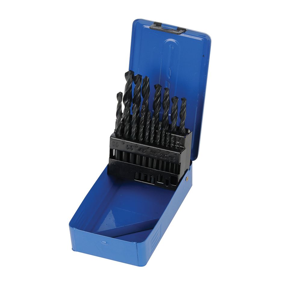 Silverline HSS-R Jobber Drill Bit Set, 1-10mm, 19-Piece