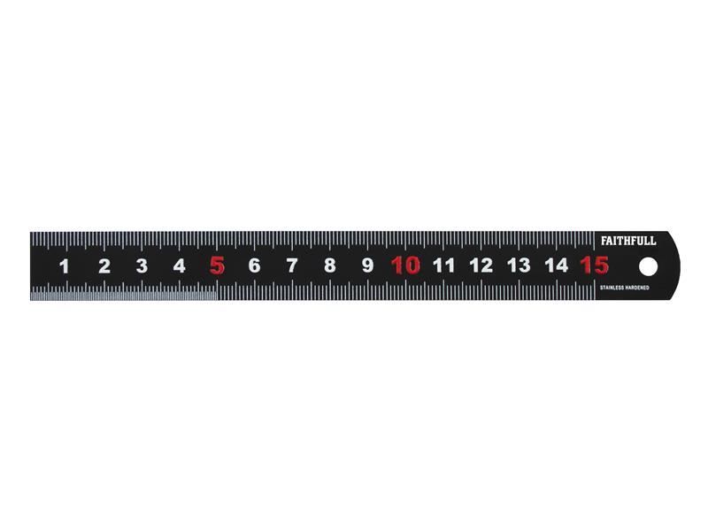 Faithfull Pembaris Keluli Tahan Karat Hitam Mat 150mm