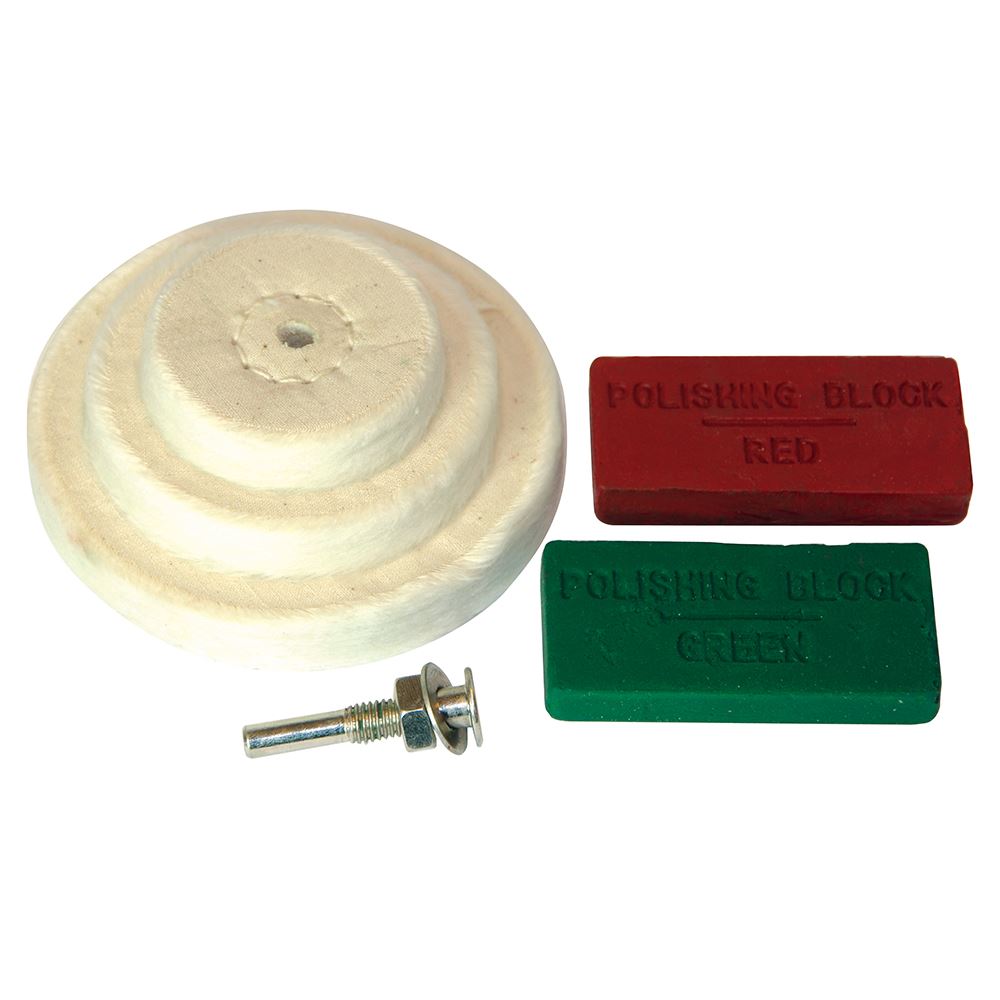 Silverline Polishing Kit - 6pc Set (50-100mm Wheels & Compounds)