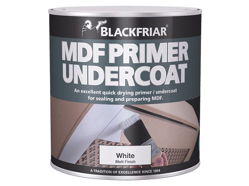 Blackfriar Quick-Dry MDF Acrylic Primer & Undercoat, 1 Litre