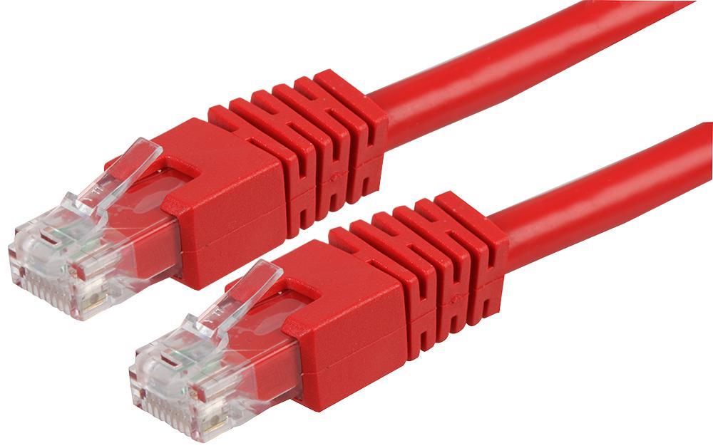 PRO SIGNAL - RJ45 公對公 Cat6 UTP 乙太網連接線 30米 紅色