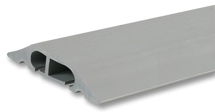 PRO POWER 88x14mm 2チャンネル ゴム製ケーブルプロテクター ブラック 1m