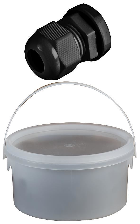 Concordia Technologies - Lot de 50 passe-câbles Nylon M20, Noir