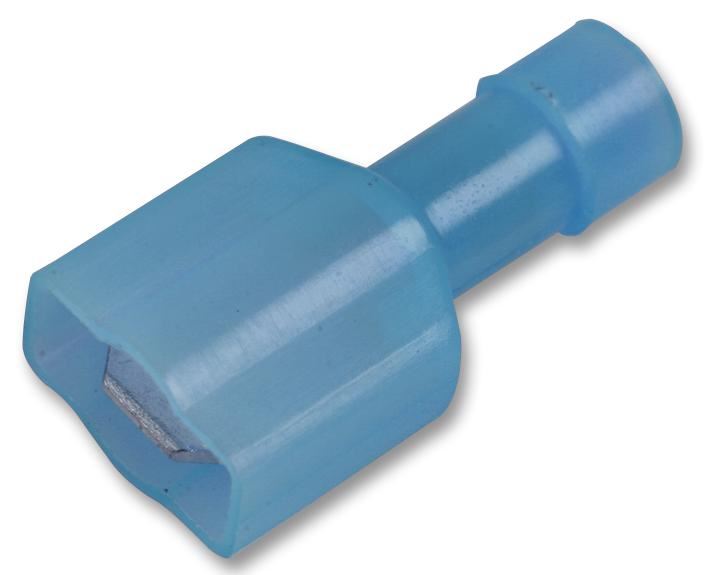 PRO POWER Nylon Disconnector Crimp Terminal, 16A Male, Blue, 100 Pack
