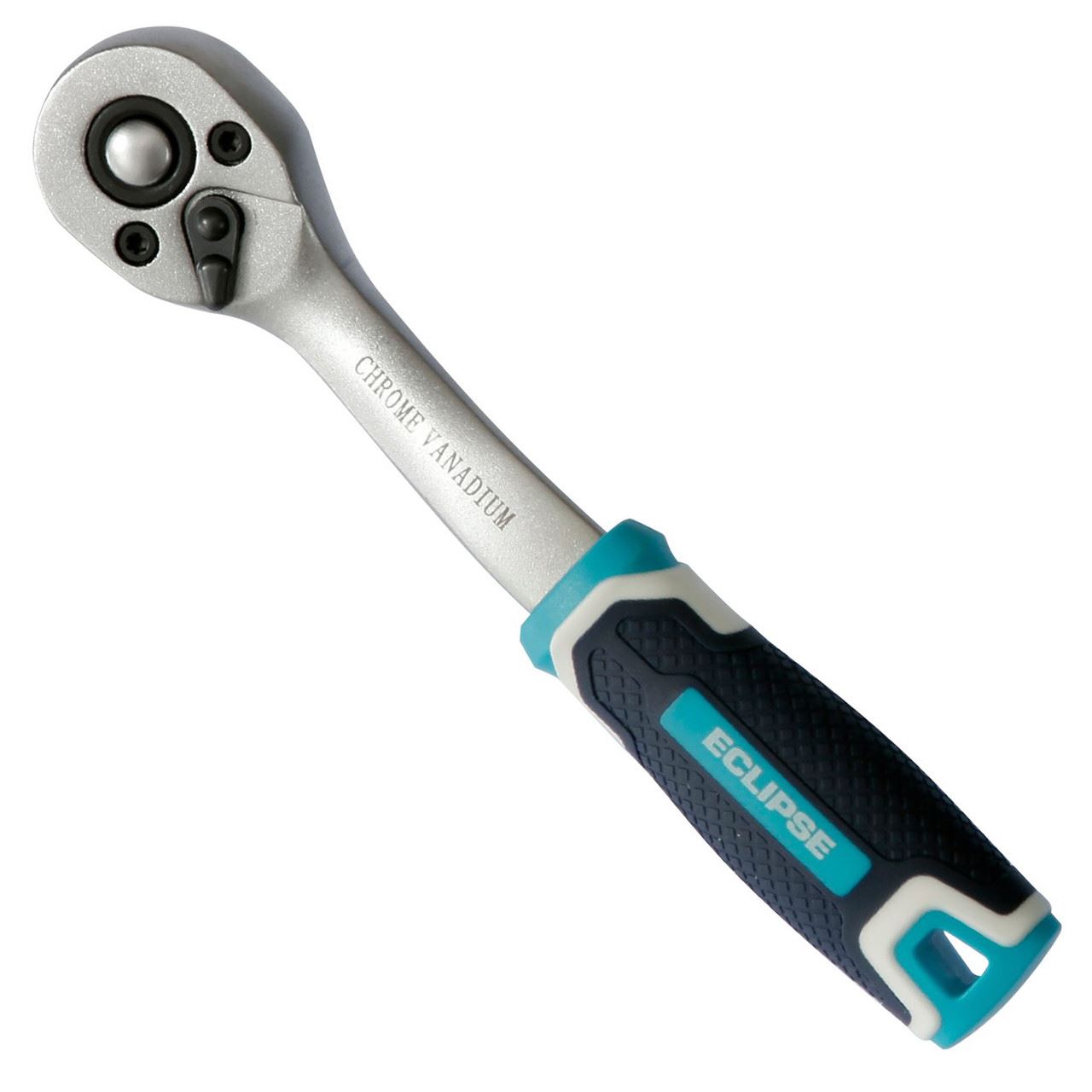 Eclipse ERH38 Ratchet Handle, 3/8in Square Drive, Chrome Vanadium
