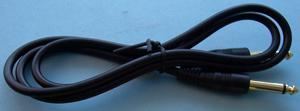 Pro Signal 6.35mm Mono Jack to Jack Lead, 1m Black