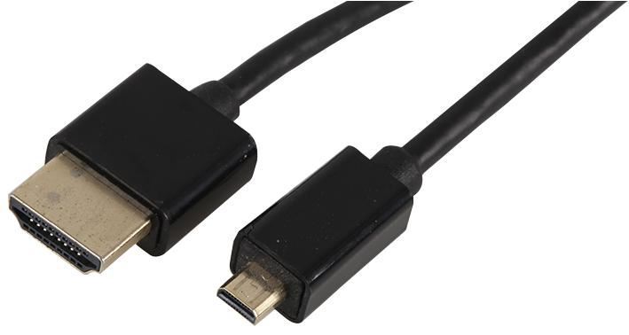 Pro Signal HDMIマイクロDケーブル(イーサネット対応) 1m ブラック