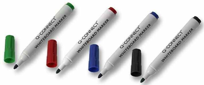 Q CONNECT - Whiteboard Marker Bullet Spitze, 10 Stück in verschiedenen Farben