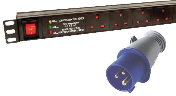 LMS DATA PDU Verticale 1U 12 Vie con Spine Commando 13A-16A