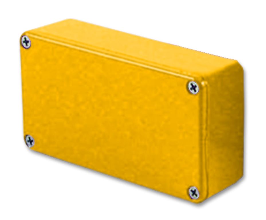 Hammond - Bosca Stomp IP54 Buí Dóchúis Alúmanaim 120x94x34mm