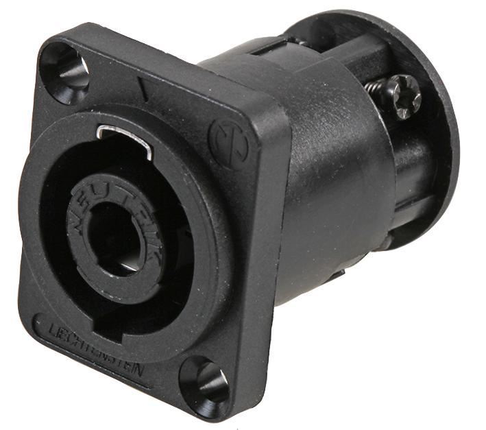 NEUTRIK NL4MP-ST Connettore SpeakON a 4 Poli per Pannello, Platato in Argento