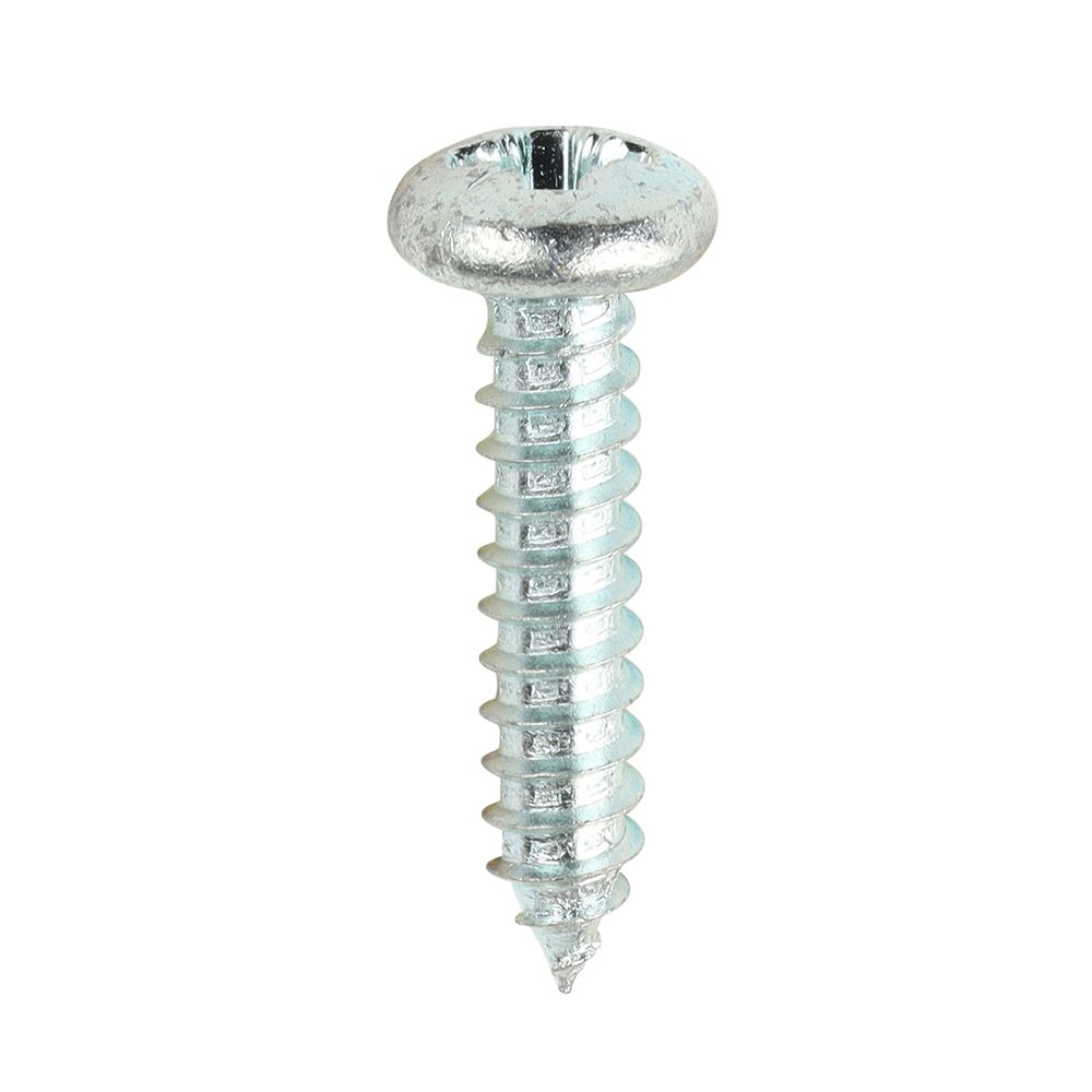 Timco Self-Tapping Screws, PZ Pan Head, Zinc, 10 x 1 (200 Pieces)