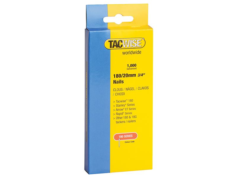 Tacwise Clavos Calibre 18 40mm (Paquete de 1000)