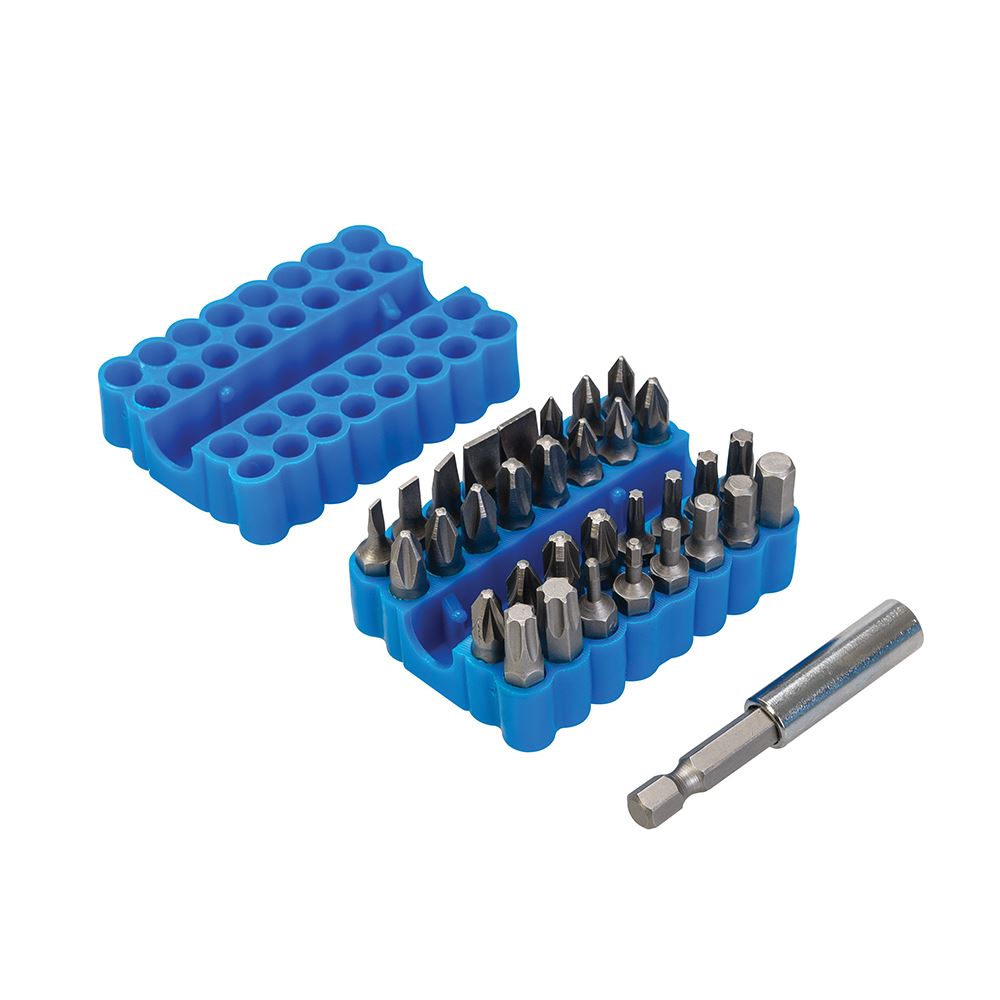 Silverline 33-Piece Screwdriver Bit Set, 25mm, Chrome Vanadium