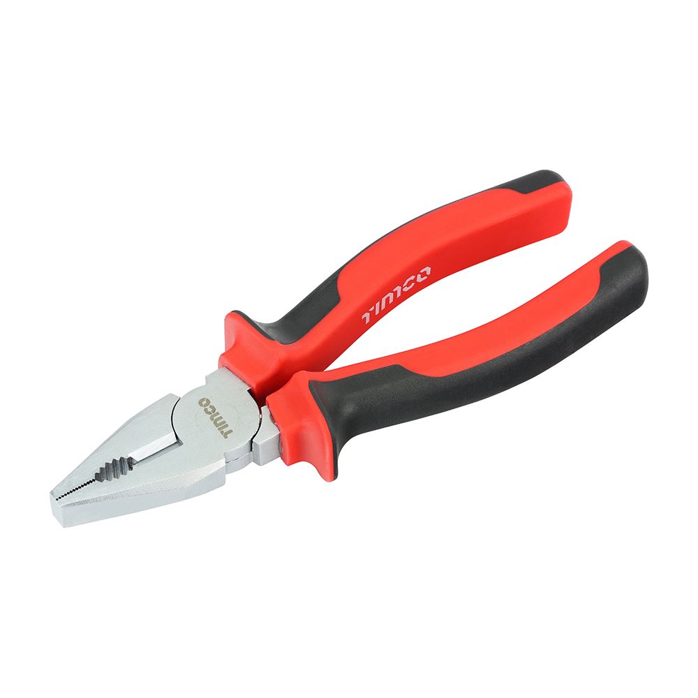 Timco 6インチ コンビネーションプライヤー ソフトグリップハンドル付き