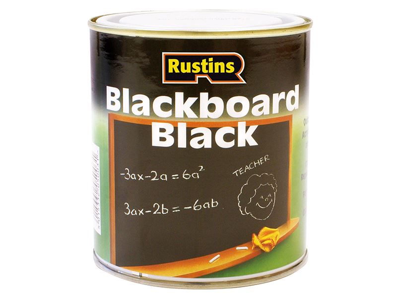 Rustins Sneldrogende Schoolbordverf - Zwart, 500ml