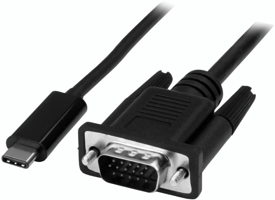 STARTECH USB-C to VGA Adaptor Cable 2m, 1920x1200 & 1080p
